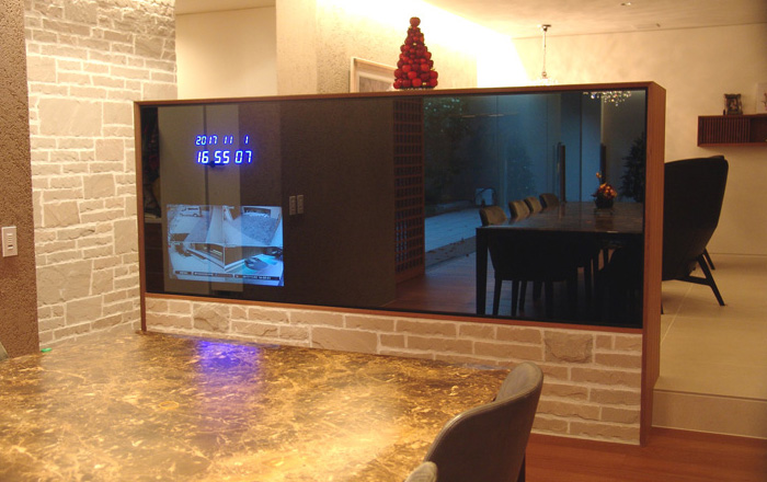 image 施工例　10部屋にも及ぶ音楽配信とシンプルかつダイナミックな映像の愉しみを構築