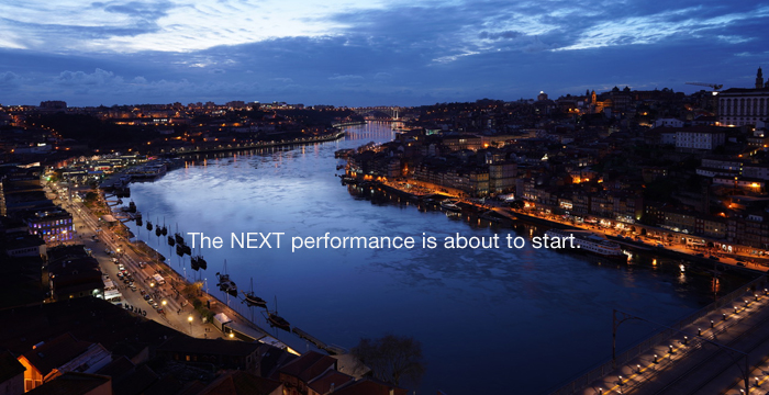 The NEXT performance is about to start. image Touch & Try.