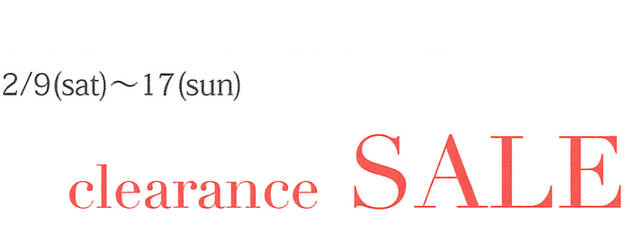 Clearance SALE